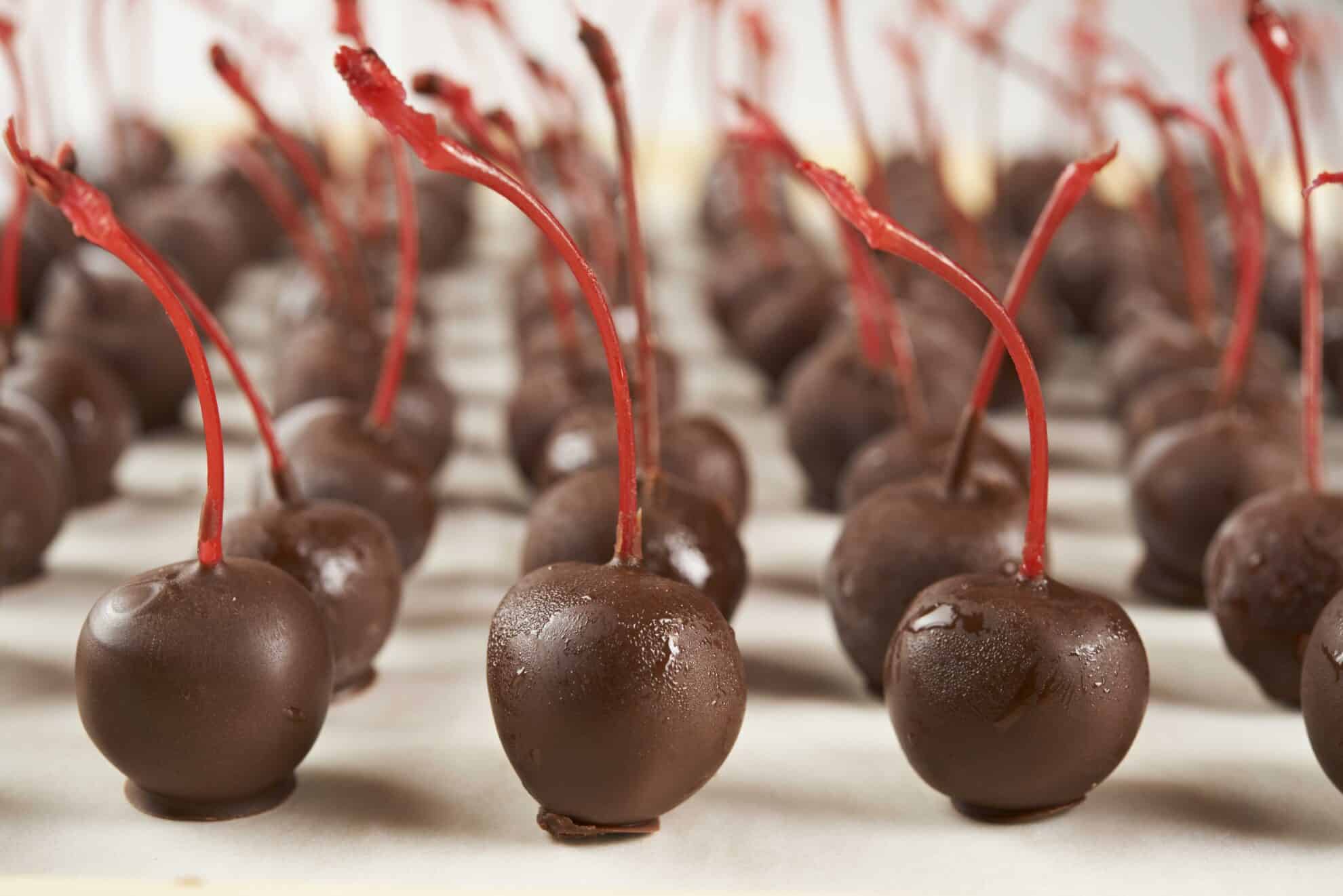 Chocolate Coated Bourbon Soaked Cherries
