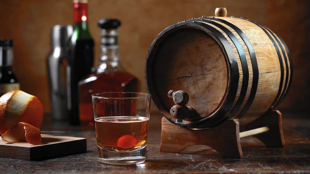 Cocktail Recipes Aged in Used Bourbon Barrels