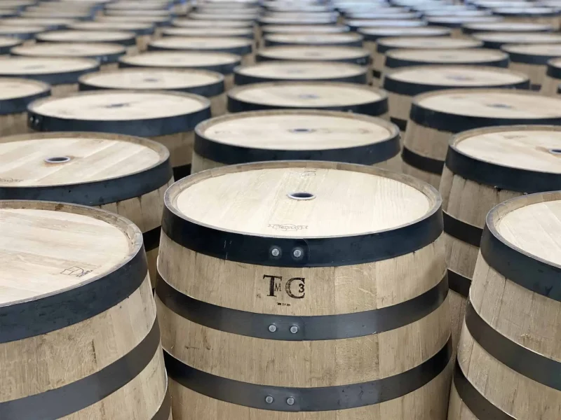 white oak barrels
