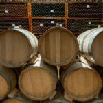 wooden wine barrels