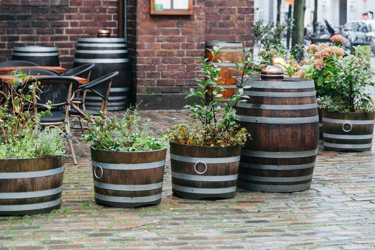 Wine Barrel Ideas For Garden