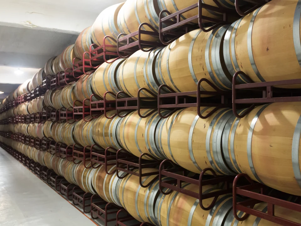 Oak Barrels Aging