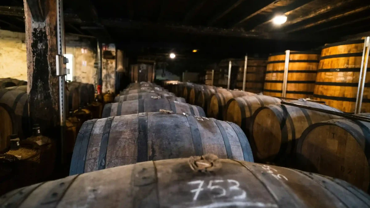 Inspection of Whiskey Barrel