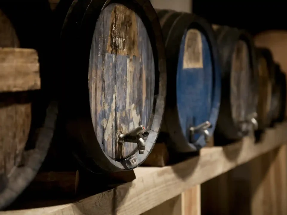 Used bourbon barrels