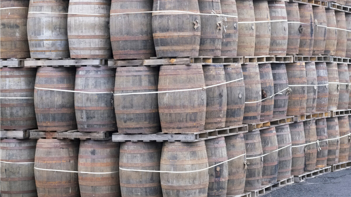 used wiskey barrels