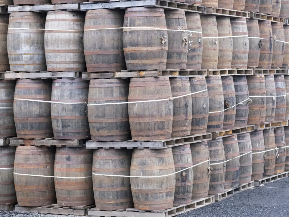 used wiskey barrels